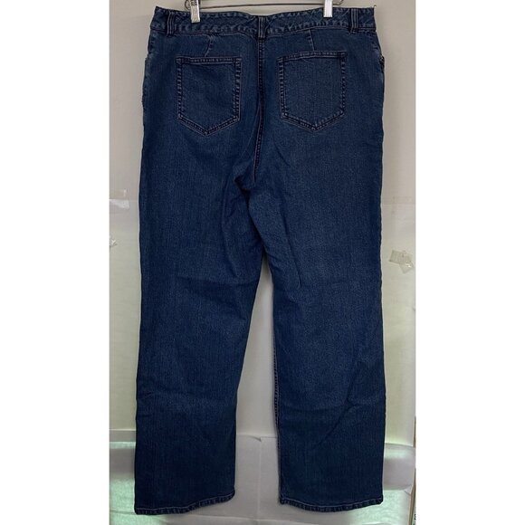 Pendleton Jeans Women's Size 18 Blue Floral Embroidered Bootcut - Picture 5 of 10